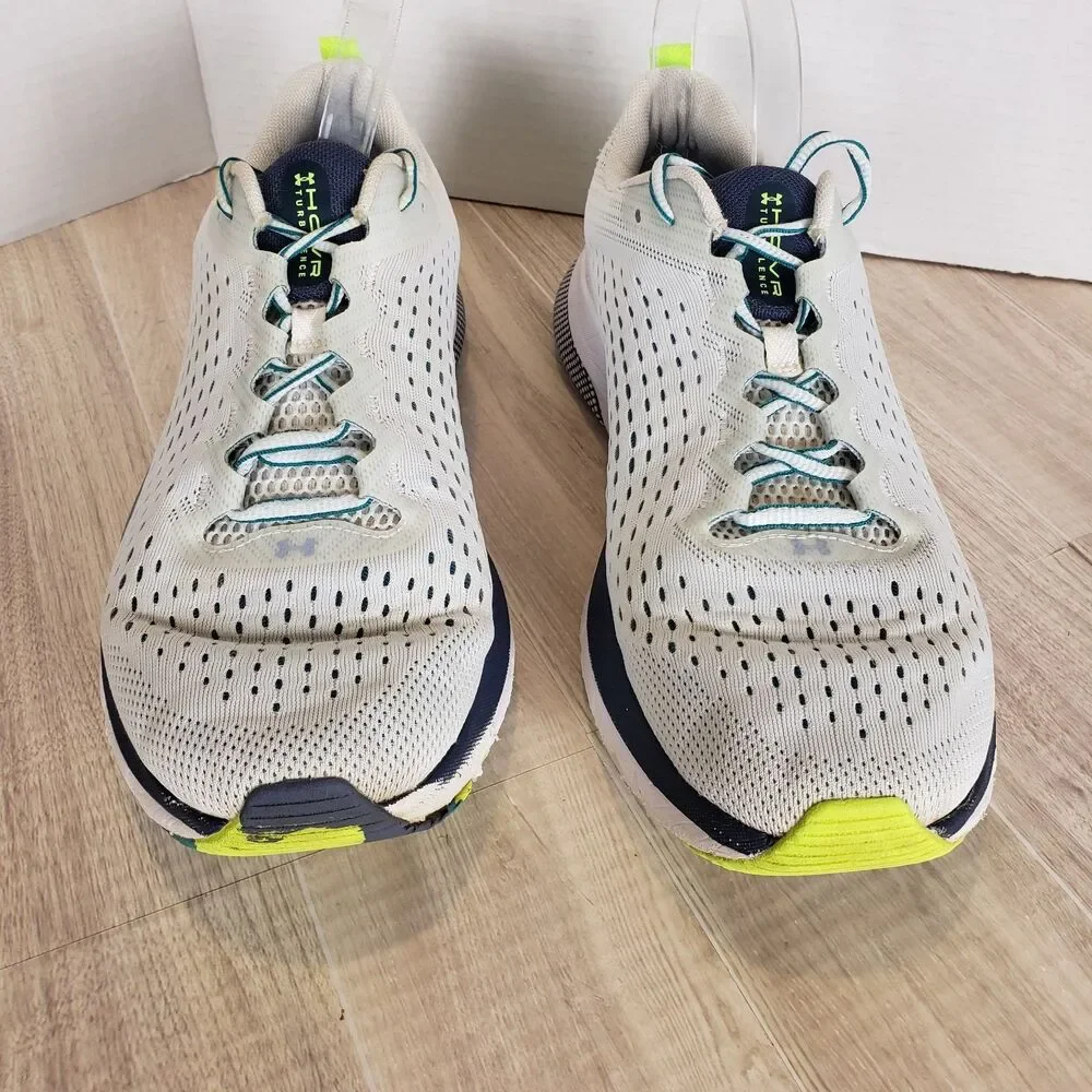 Under Armour UA HOVR Turbulence 2 Men's Athletic Sneakers Gray Green Sz 10.5